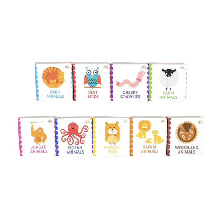 Bright Baby Animals Book Tower 9 Books – Ages 0-5 – Board Books - Fiona Powers 0-5 Really Decent Books