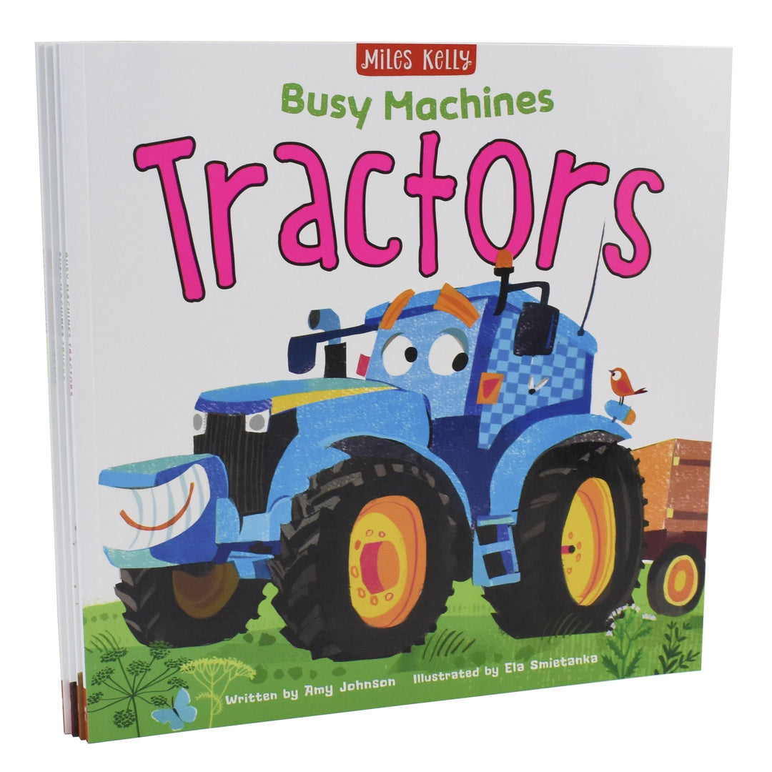 Busy Machines 4 Books Bag Collection - Ages 0-5 - Paperback - Miles Kelly 0-5 Miles Kelly