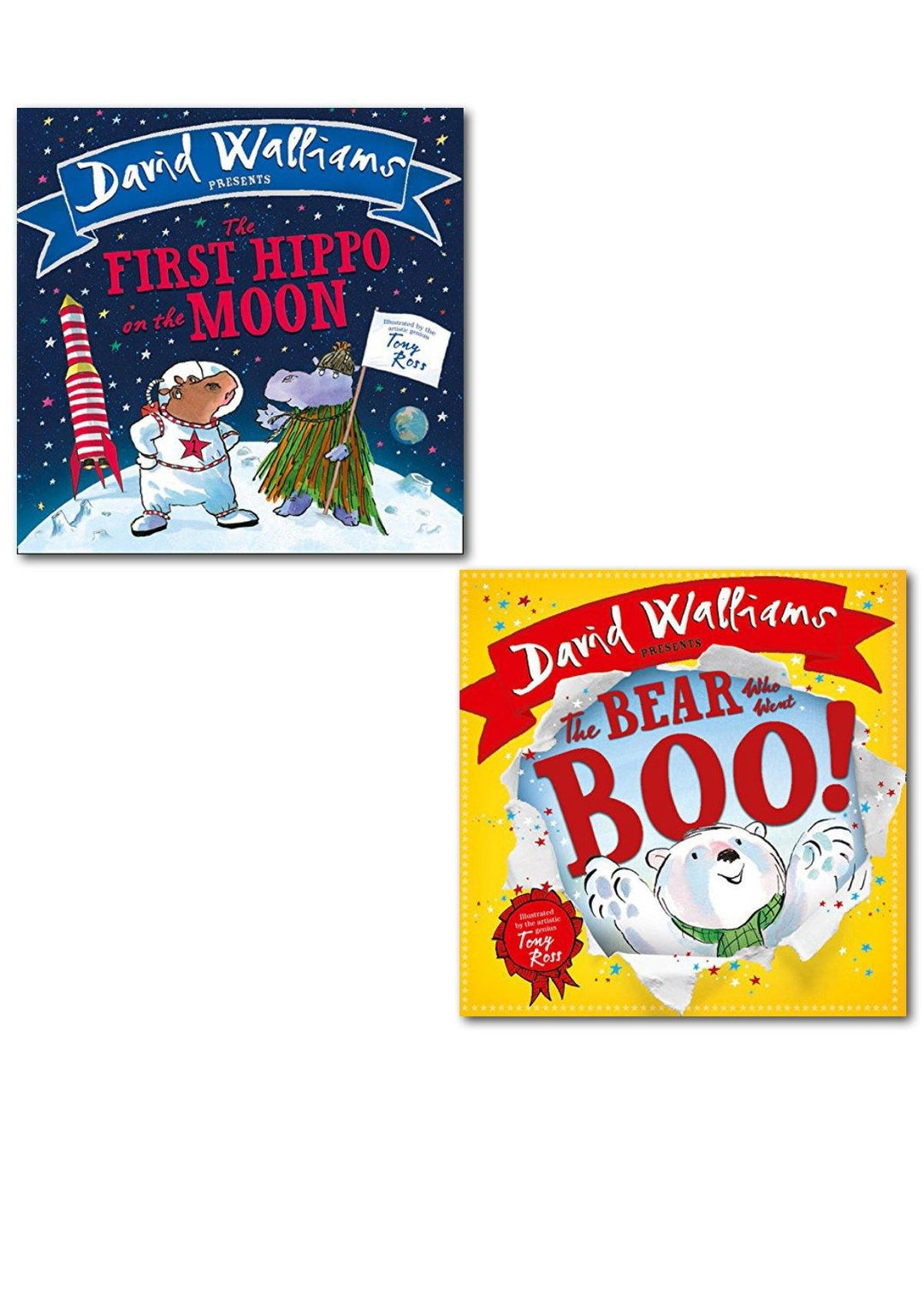 David Walliams Children Picture Book Collection 2 Books Illustrated - Ages 0-5 - Board Books 0-5 Harper Collins