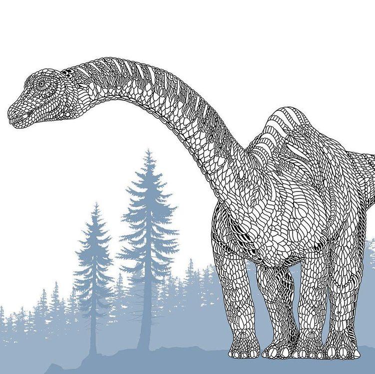 Dinosauria Dinosaurs to Colour and Facts to Discover - 4+ - Paperback by Claire Scully 4+ Buster Books