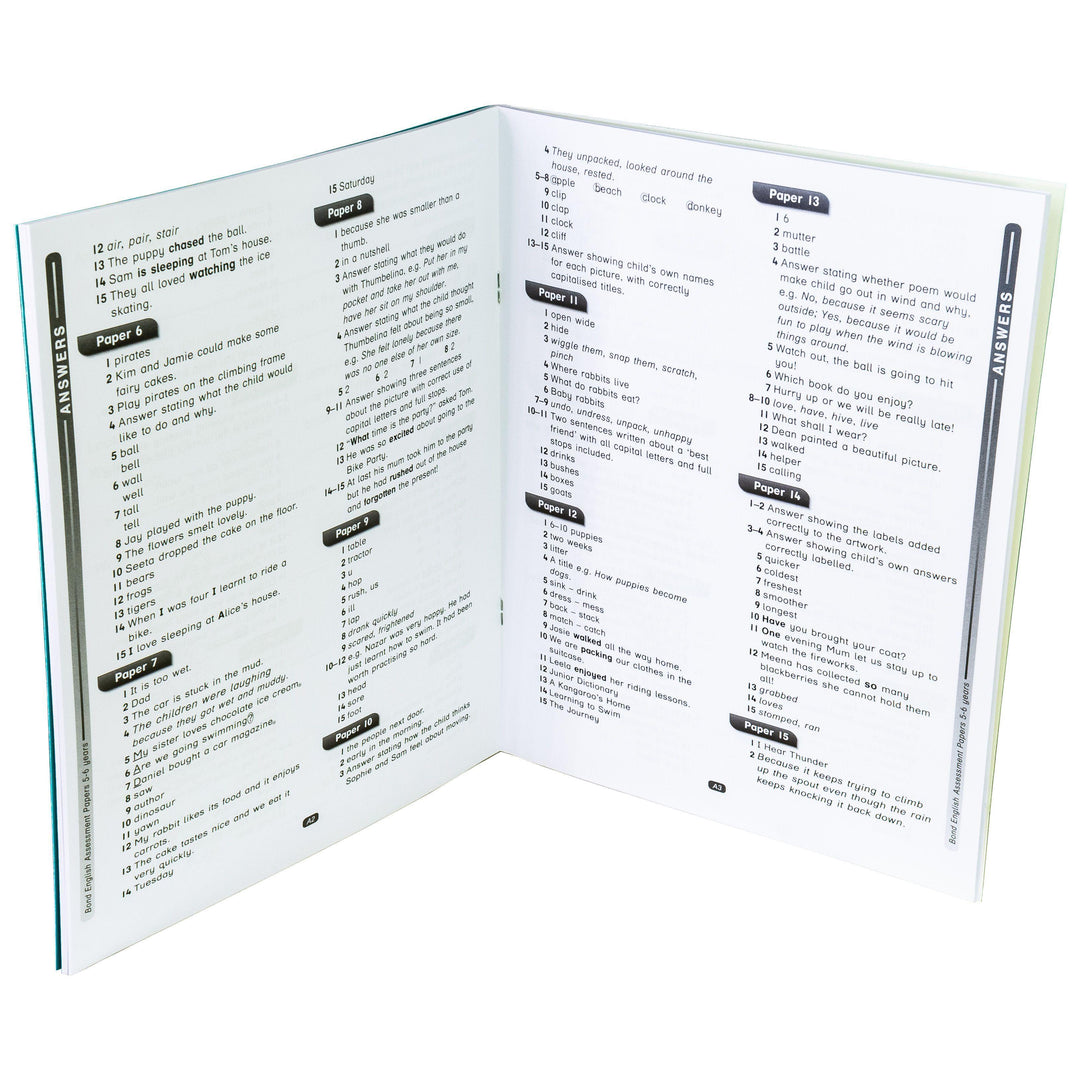 Bond 11+ Assessment Papers English Maths Verbal Reasoning For Age 5 - 6 Years 5-7 Oxford