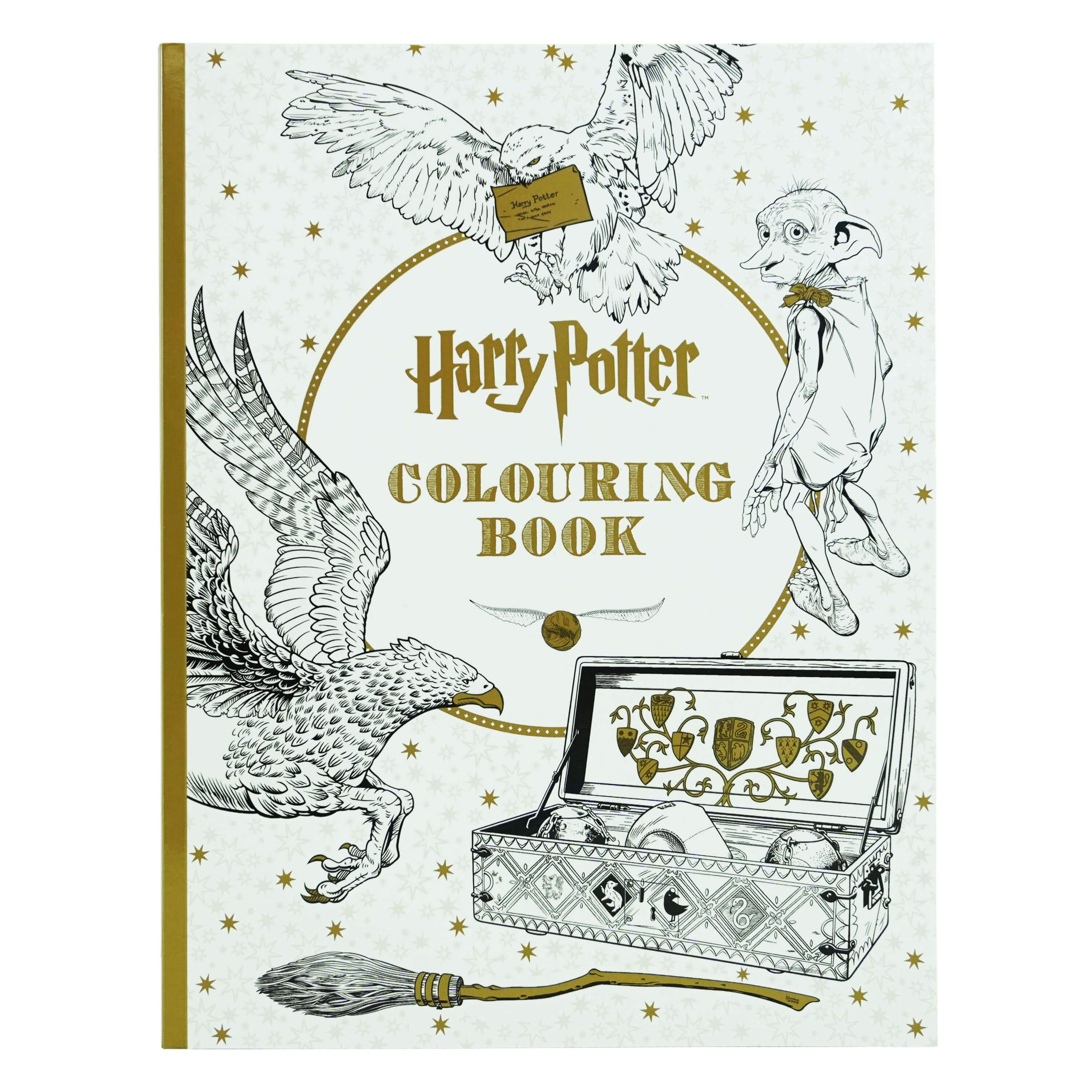 Harry Potter Adult Colouring Book By Warner Brothers - Ages 9-14 - Pap ...