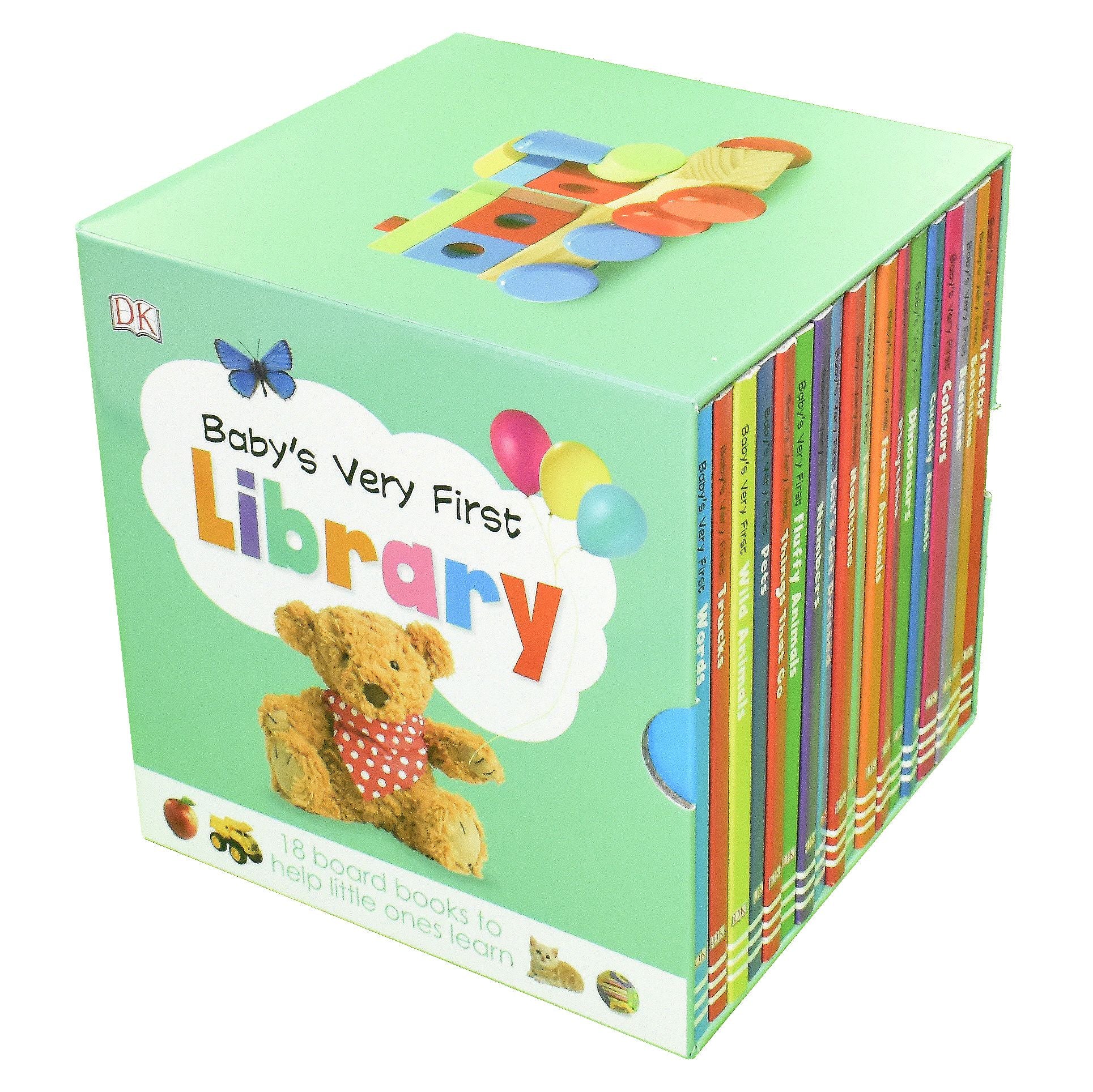 Baby's Very First Library By DK 18 Board Books Set- Ages 0-5 - Board Books