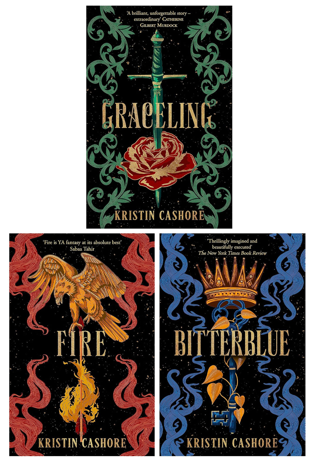 Graceling Realm Series by Kristin Cashore 3 Books Collection Set - Fiction - Paperback
