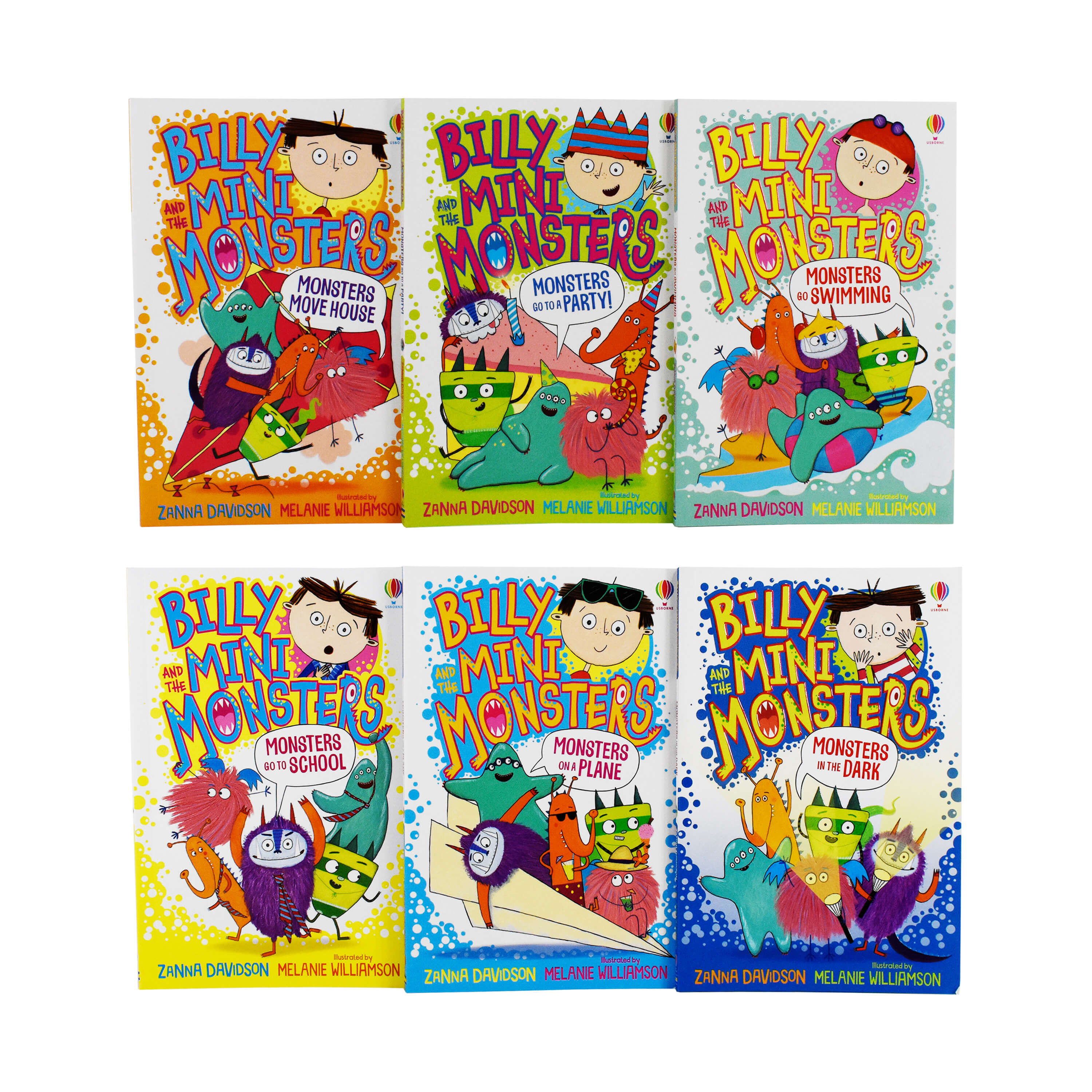 Billy and The Mini Monsters By Zanna Davidson 6 Books Collection Set - Age 5-7 - Paperback