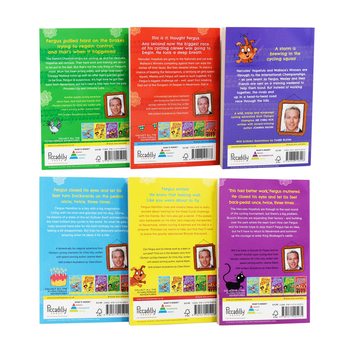 Flying Fergus 6 Book Collection - Ages 7-9 - Paperback - Sir Chris Hoy 7-9 Piccadilly Press