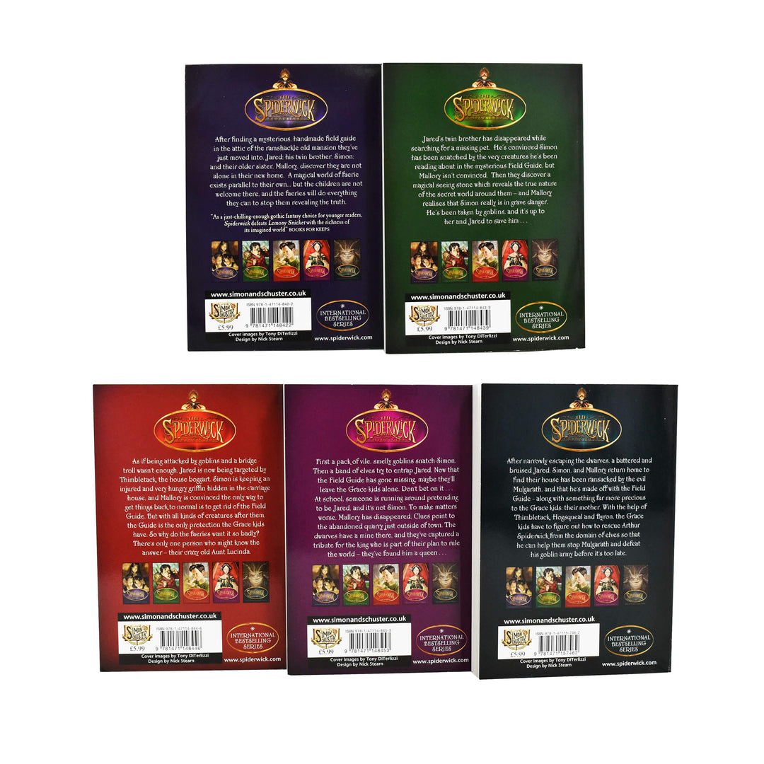 The Spiderwick Chronicles 5 Book Collection - Ages 7-9 - Paperback - Tony DiTerlizzi & Holly Black 7-9 Simon and Schuster