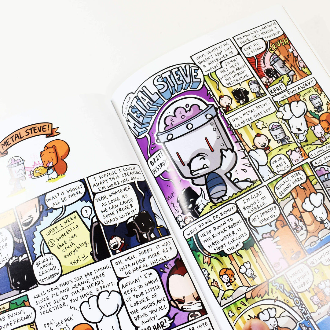 Bunny vs Monkey Series 1 to 7 Books Collection Set By Jamie Smarts - Ages -5-7 - Paperback 5-7 David Fickling Books