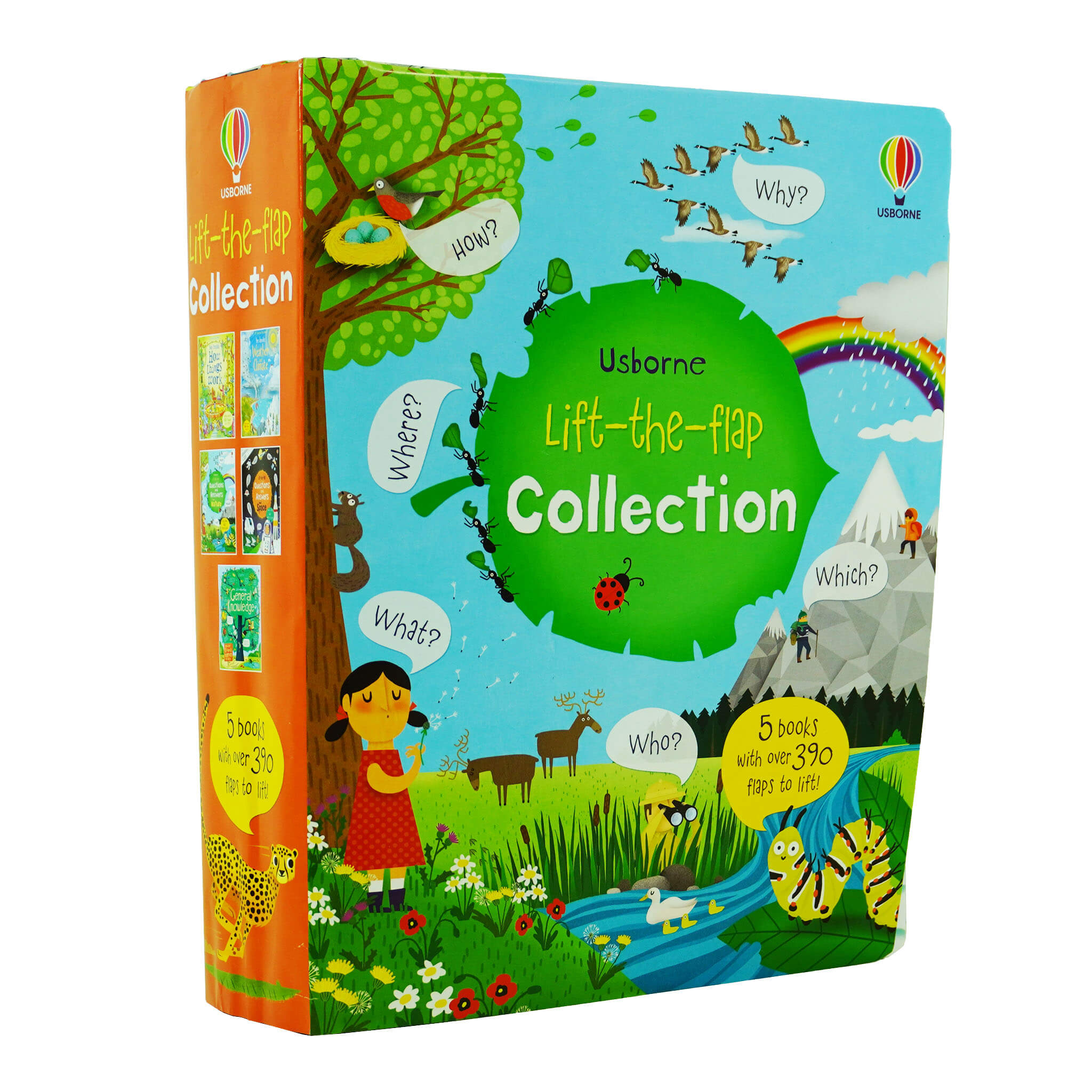 Usborne Lift-the-Flap Collection 5 Books Set - Ages 3+ - Board