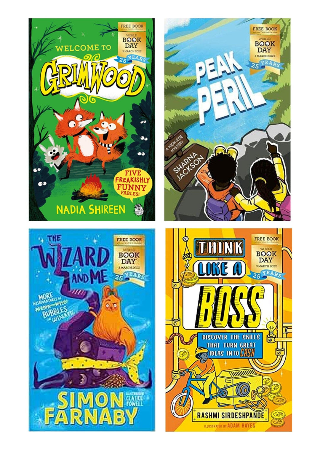 The World Book Day 2022 Childrens Collection of 4 Books Set - Ages 7-9 - Paperback 7-9 Various