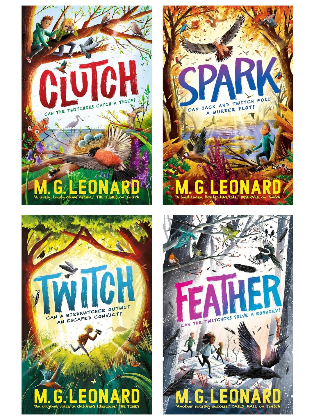 The Twitchers Series by M. G. Leonard: 4 Books Collection Set - Ages 8-13 - Paperback