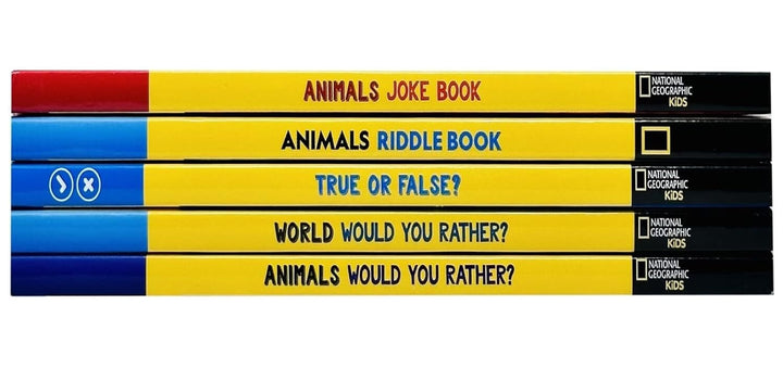 National Geographic Kids Animals Joke Book: 300 Laugh-Out-Loud Jokes 5 Books Collection Set - Ages 6+ - Paperback