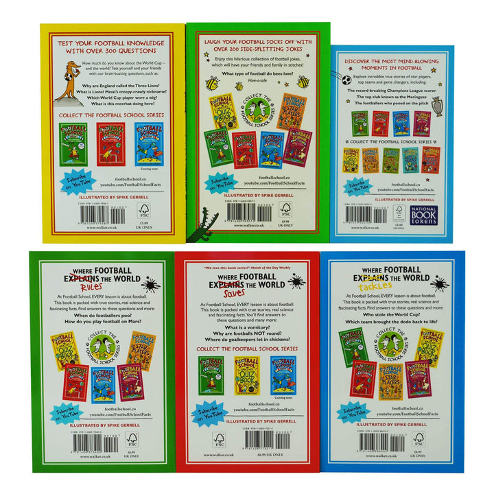 Football School Season 6 Books Collection Set By Alex Bellos & Ben Lyttleton - Age 7-11 - Paperback 7-9 Walker Books Ltd