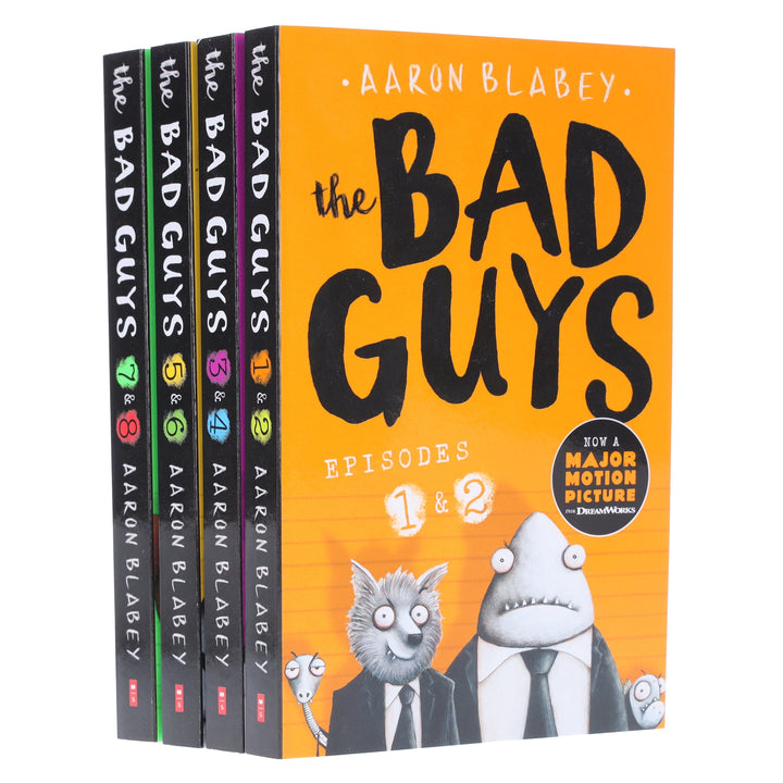 The Bad Guys Episodes by Aaron Blabey: 1-8 Collection 4 Books Set - Ages 7-9 - Paperback