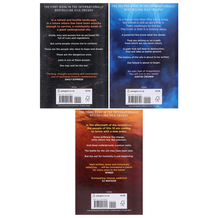 Silo Series By Hugh Howey 3 Books Collection Set - Fiction - Paperback