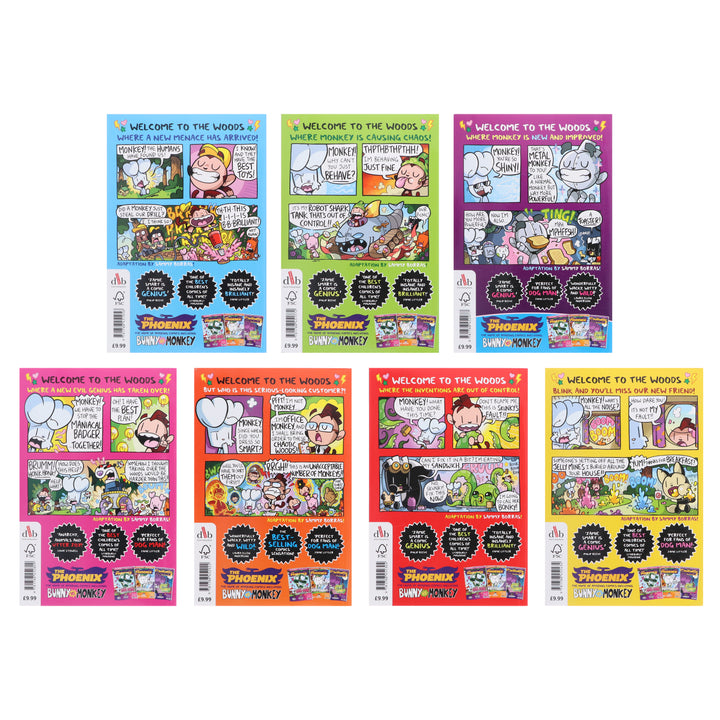 Bunny vs Monkey Series By Jamie Smart 7 Books Collection Set - Ages 7-9 - Paperback