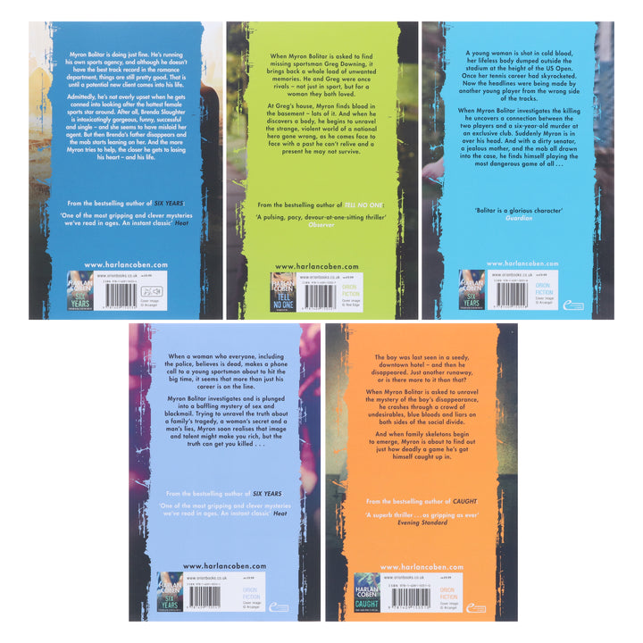 Myron Bolitar Series 1 to 5 Collection 5 Books Set By Harlan Coben - Fiction - Paperback