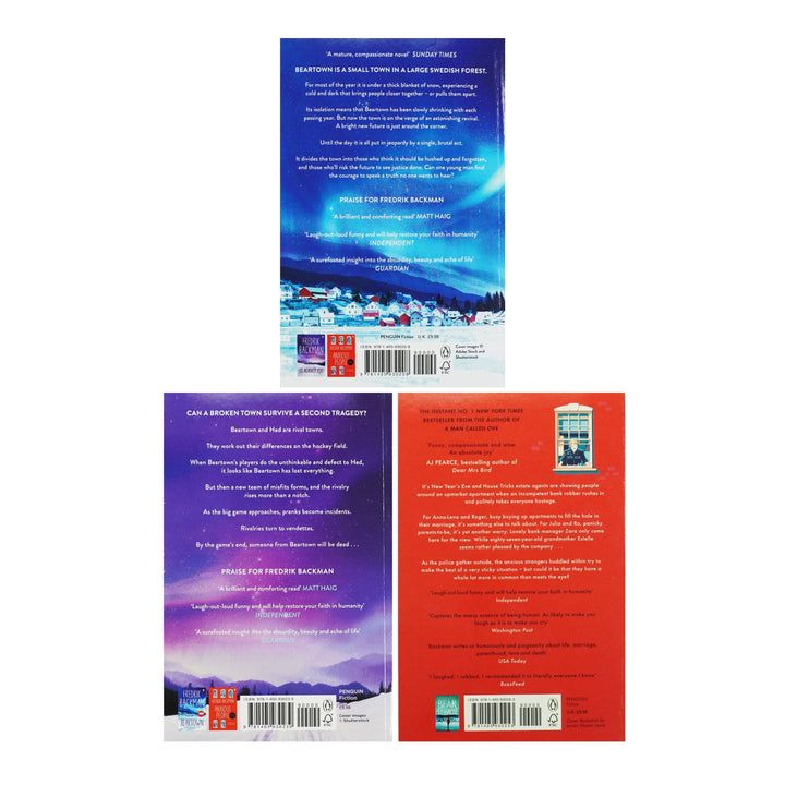 Fredrik Backman 3 Books Collection Set - Fiction - Paperback Fiction Penguin Books Ltd