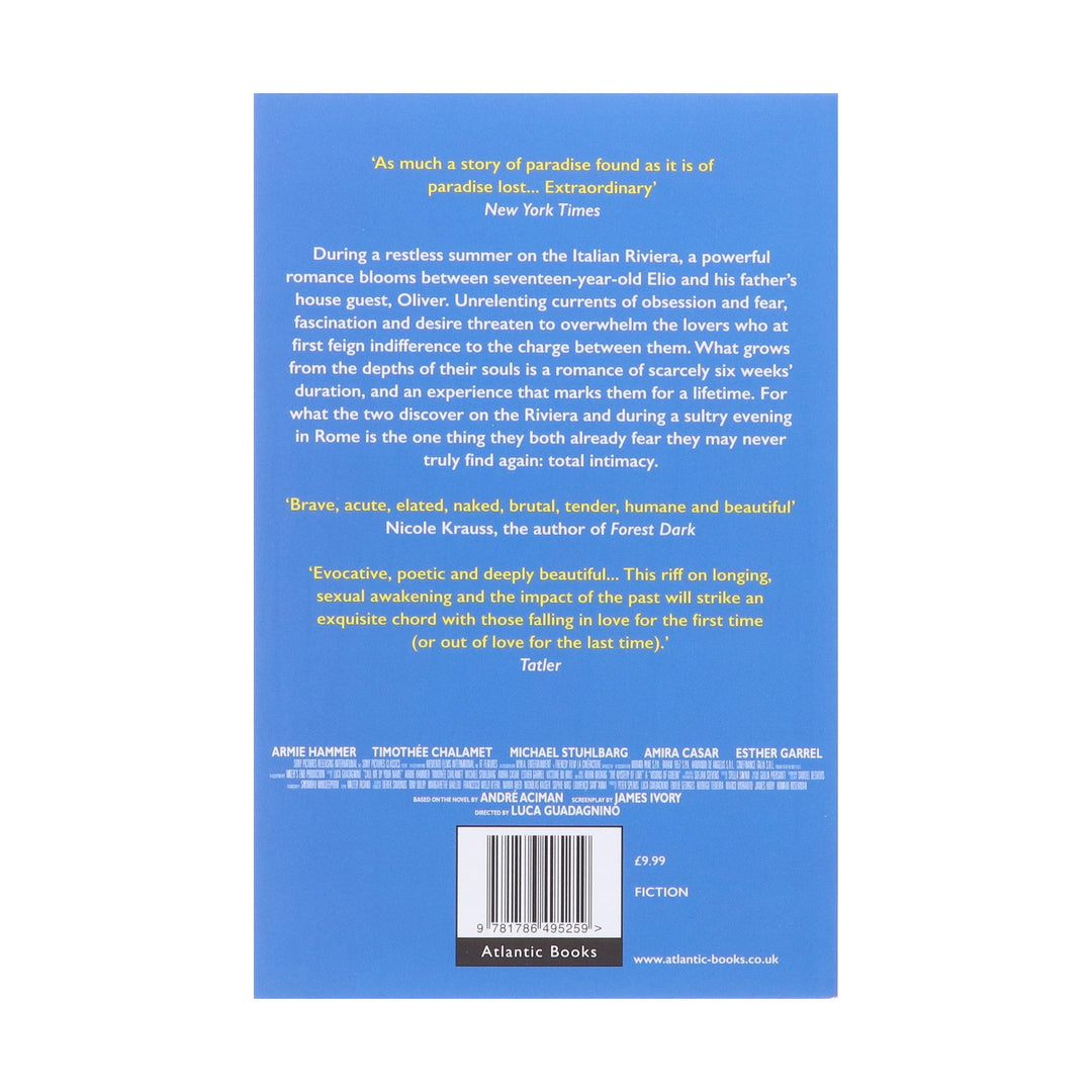 Call Me By Your Name By Andre Aciman - Fiction - Paperback Fiction Atlantic Books