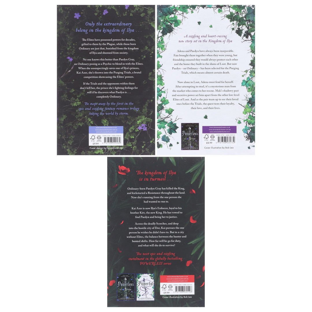 The Powerless Series By Lauren Roberts 3 Books Collection - Ages 14+ - Paperback