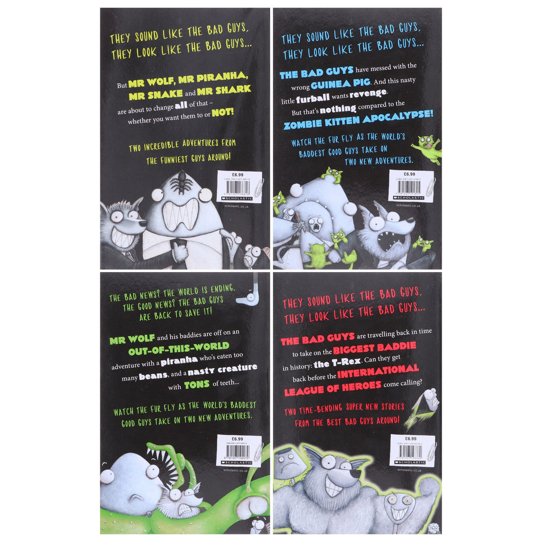 The Bad Guys Episodes by Aaron Blabey: 1-8 Collection 4 Books Set - Ages 7-9 - Paperback