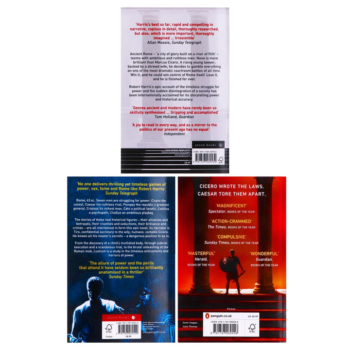 Cicero Trilogy by Robert Harris: 3 Books Collection Set - Fiction - Paperback Fiction Penguin