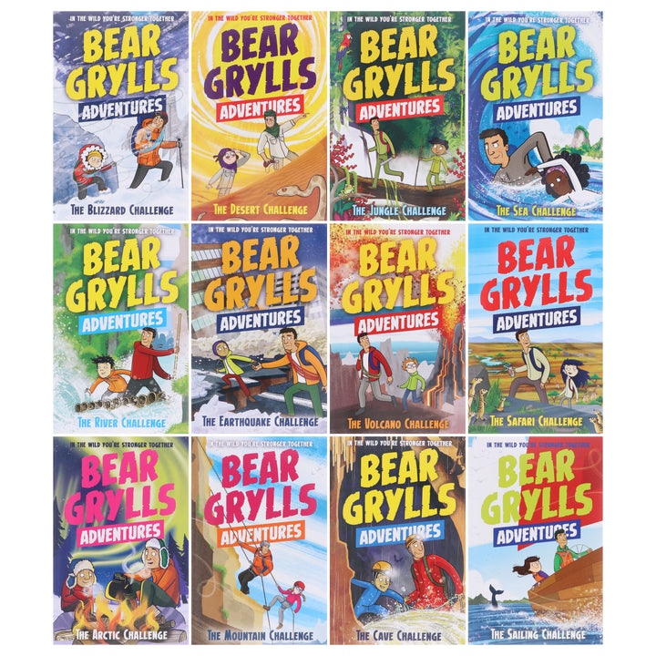 Bear Grylls The Complete Adventures Collection 12 Books Set - Ages 7+ - Paperback