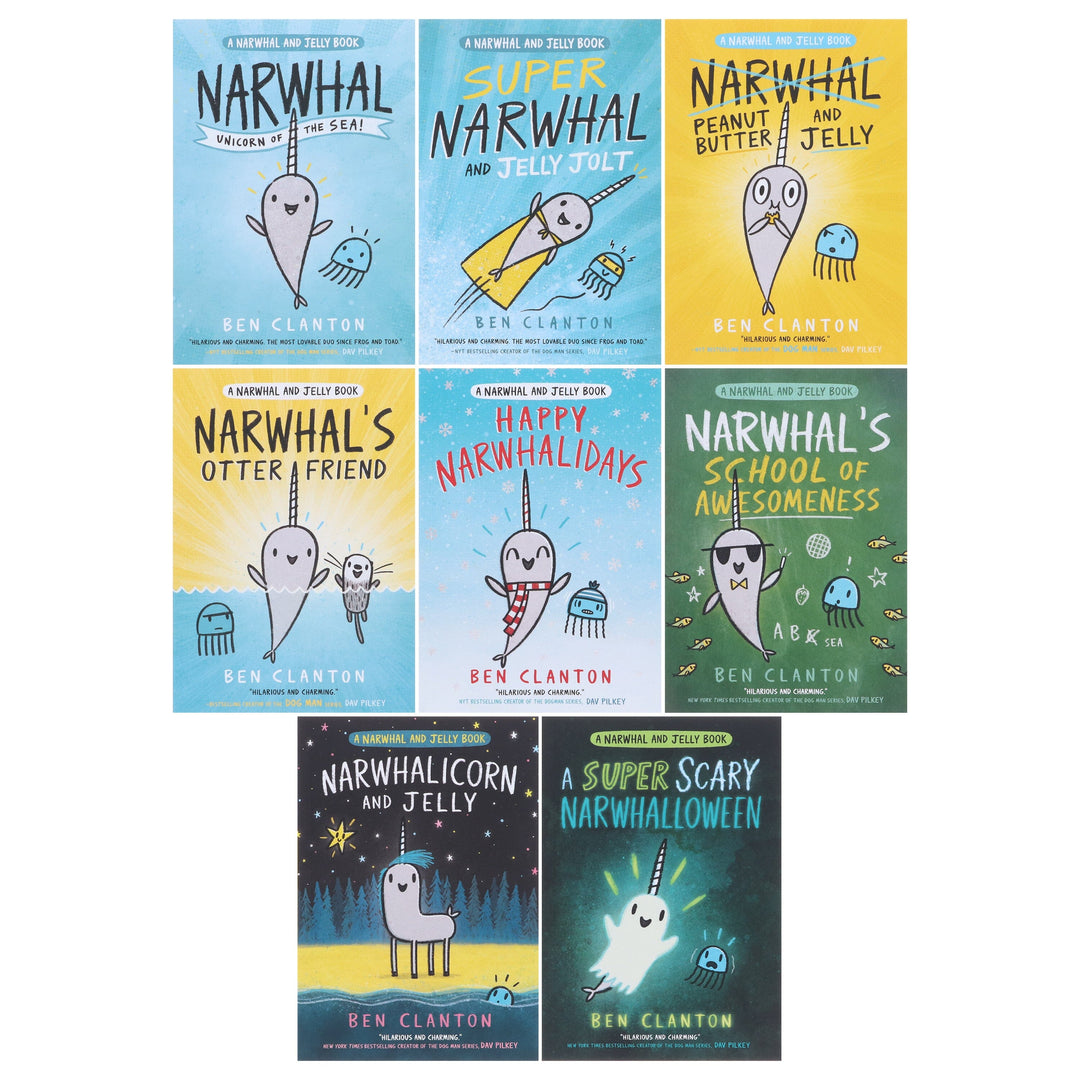 Narwhal and Jelly Series By Ben Clanton 8 Books Collection Set - Ages 4-8 - Paperback