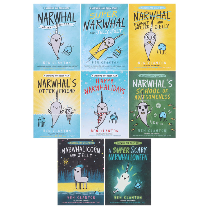 Narwhal and Jelly Series By Ben Clanton 8 Books Collection Set - Ages 4-8 - Paperback