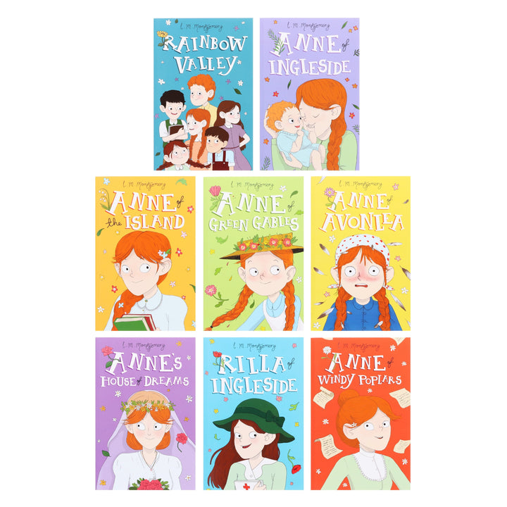 Anne of Green Gables by Lucy Maud Montgomery The Complete 8 Book Collection Set - Ages 9-14 - Paperback
