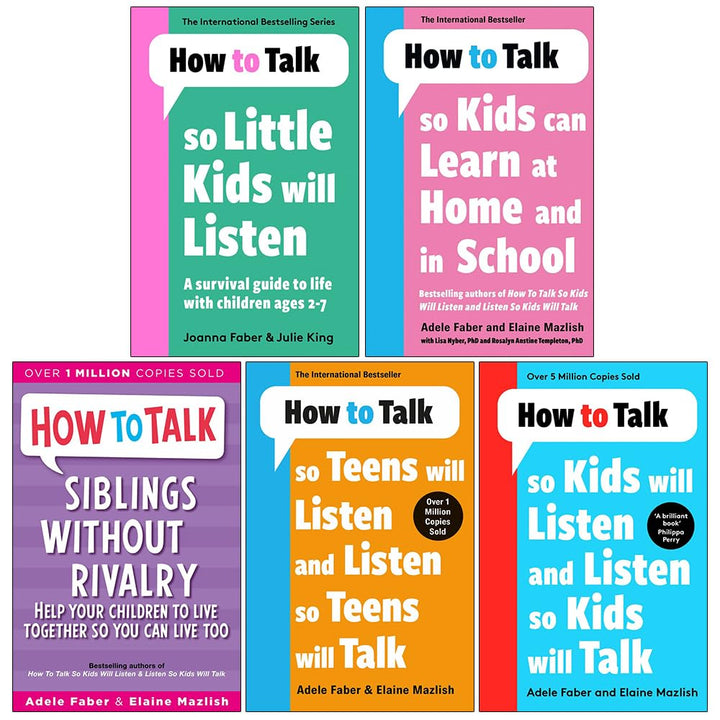 How to Talk Series 5 Books Set By Adele Faber & Elaine Mazlish - Non Fiction - Paperback