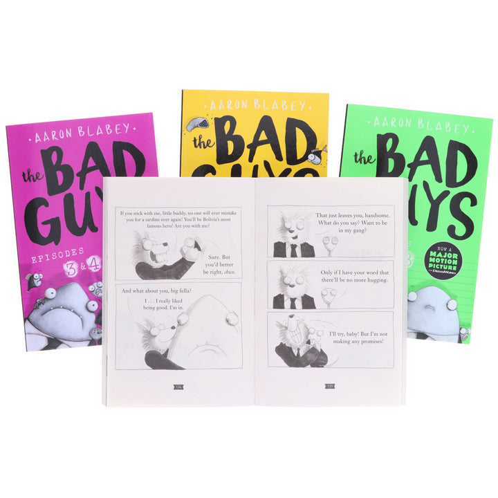 The Bad Guys Episodes by Aaron Blabey: 1-8 Collection 4 Books Set - Ages 7-9 - Paperback