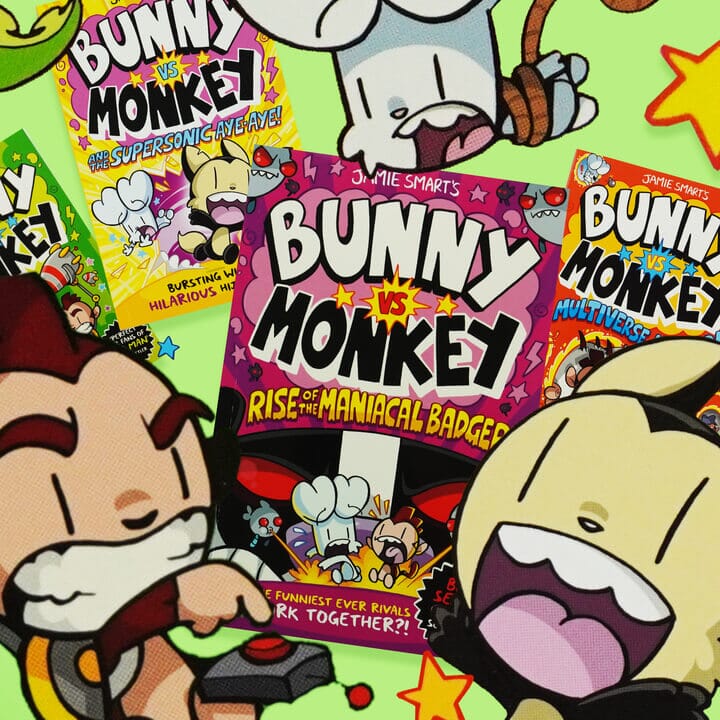 Bunny vs Monkey Collection By Jamie Smart 5 Books Set - Ages 7-9 - Paperback 7-9 David Fickling Books