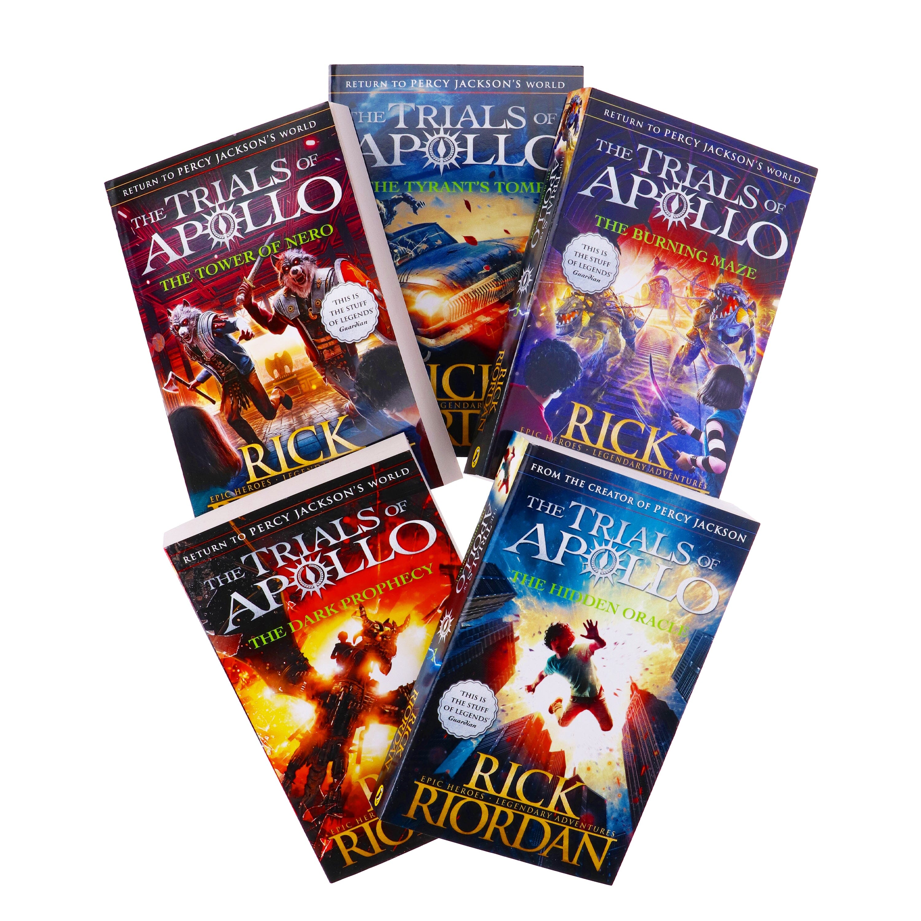 Trials of Apollo By Rick Riordan 5 Books Collection Set - Ages 9