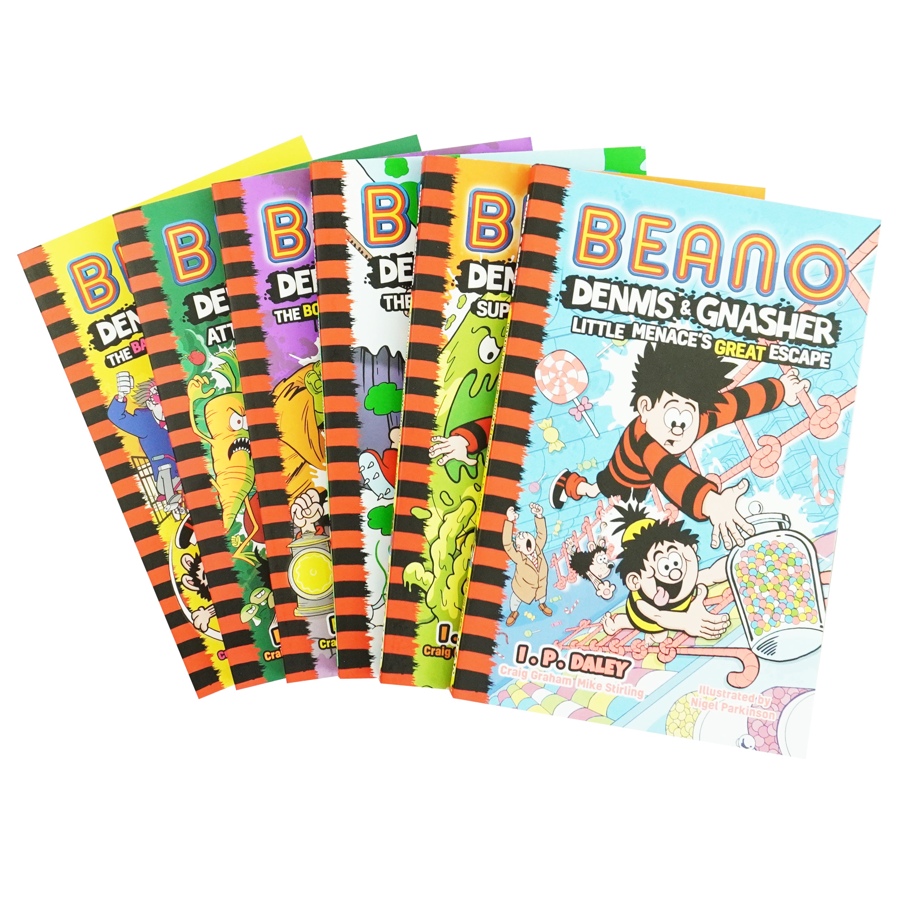 Beano Dennis & Gnasher by I. P. Daley 6 Books Collection Set  - Ages 7-10 - Paperback