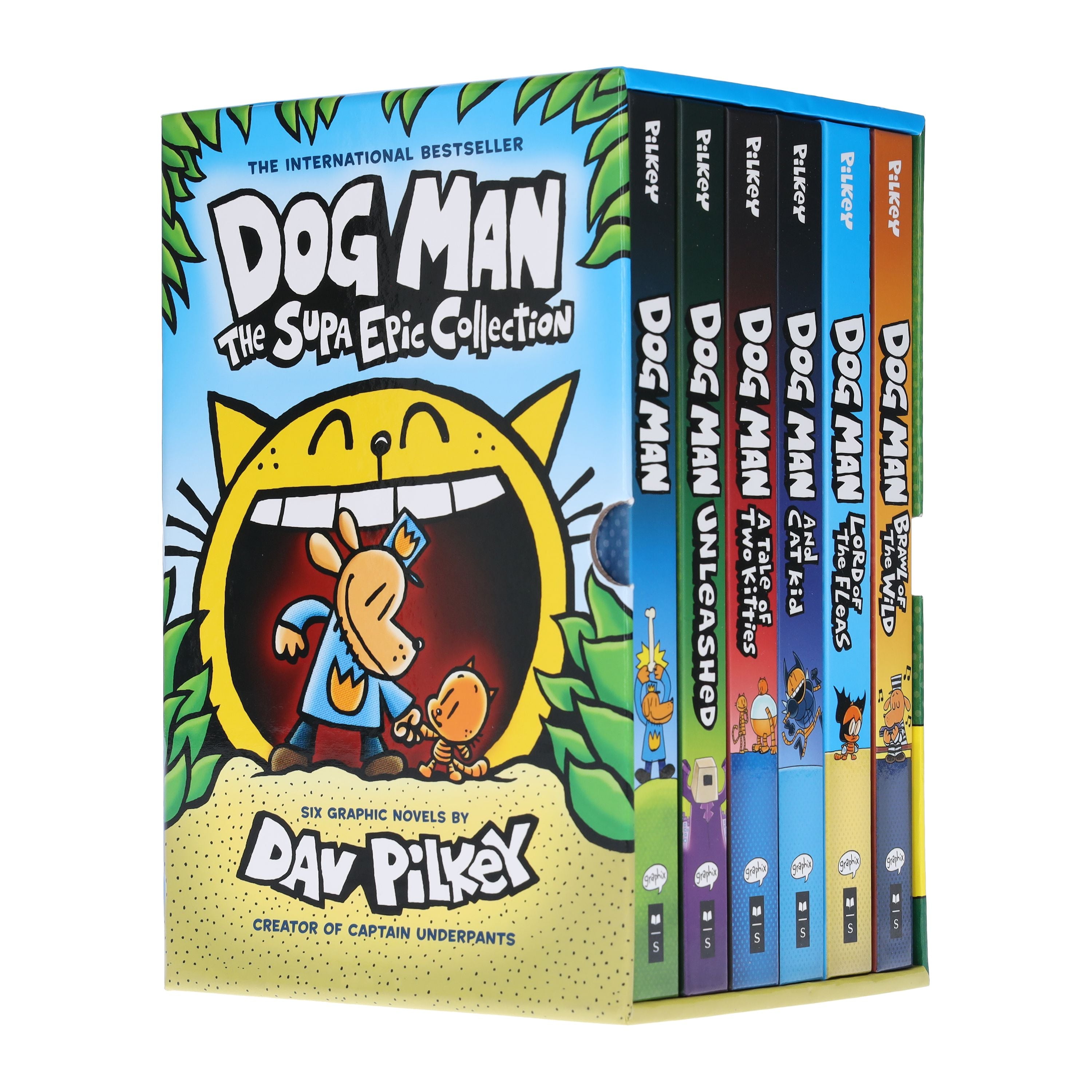 Dog Man: The Supa Epic Collection by Dav Pilkey 6 Books Box Set