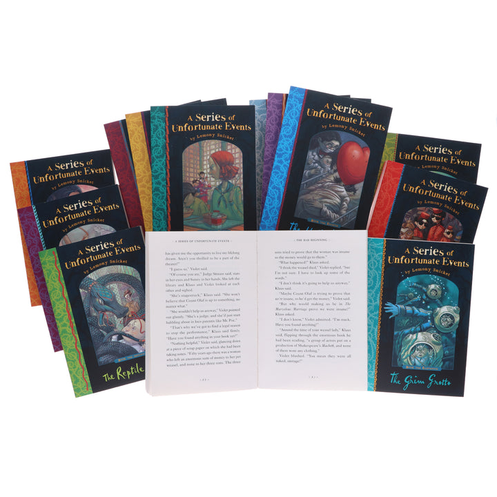 A Series of Unfortunate Events  By Lemony Snicket 13 Books Collection Set - Ages 9-14 - Paperback