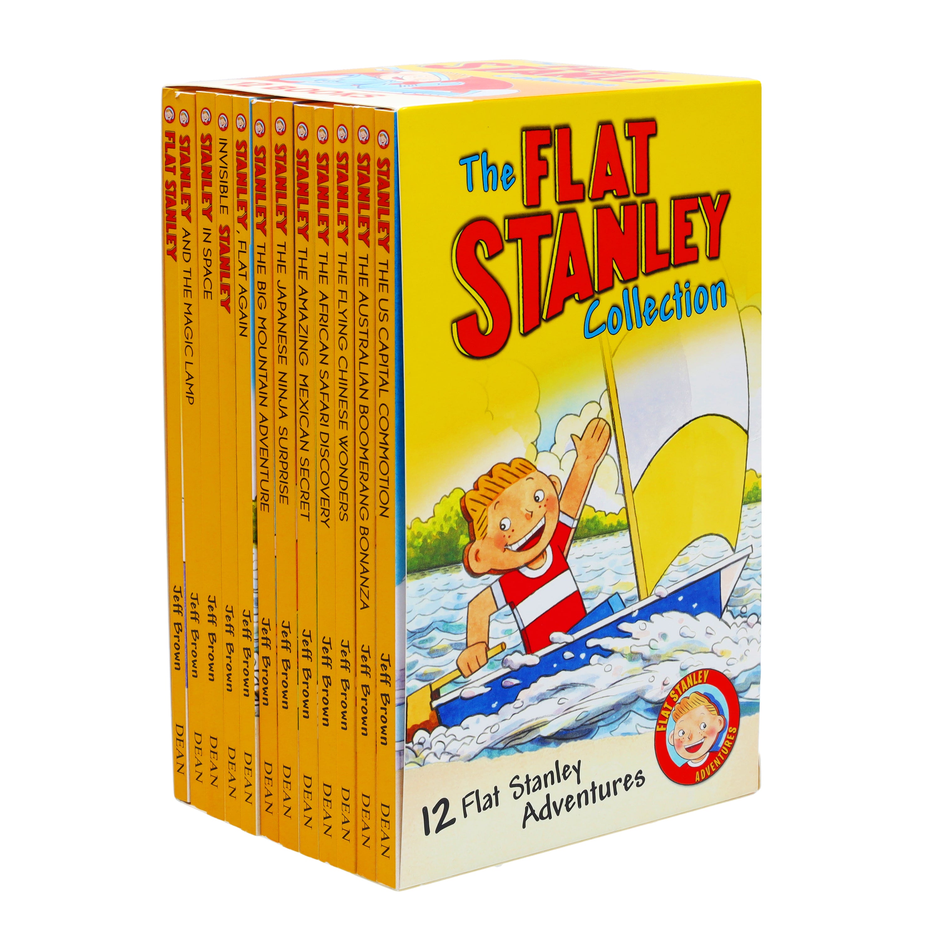 The Flat Stanley Adventure By Jeff Brown 12 Books Collection Box Set - Ages 6-10 - Paperback