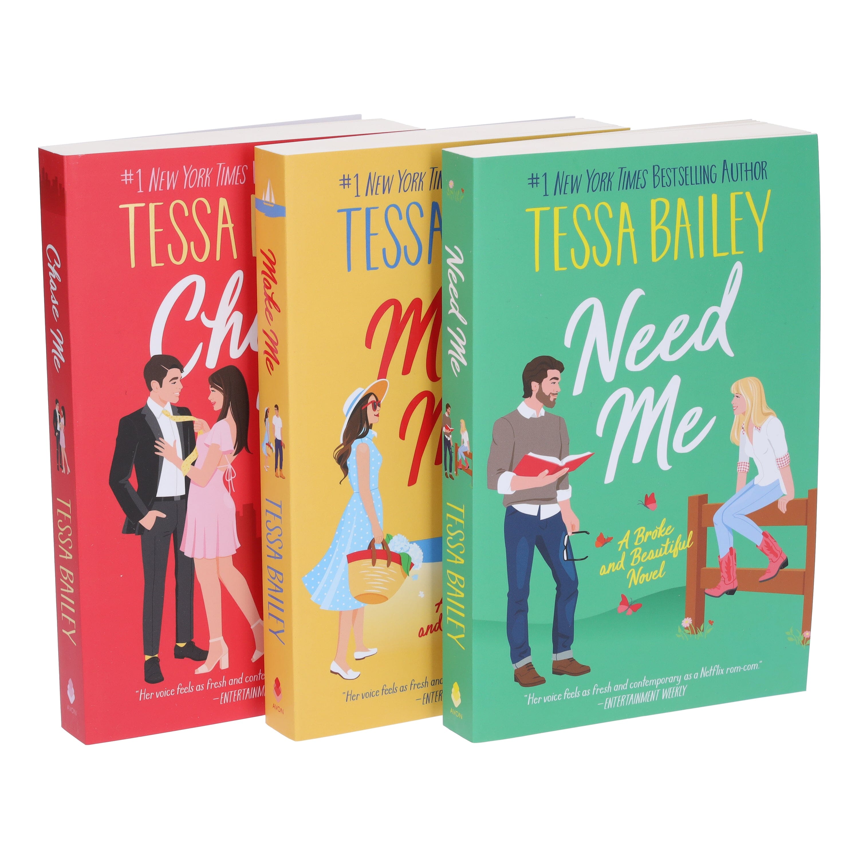 Broke and Beautiful Series by Tessa Bailey 3 Books Collection