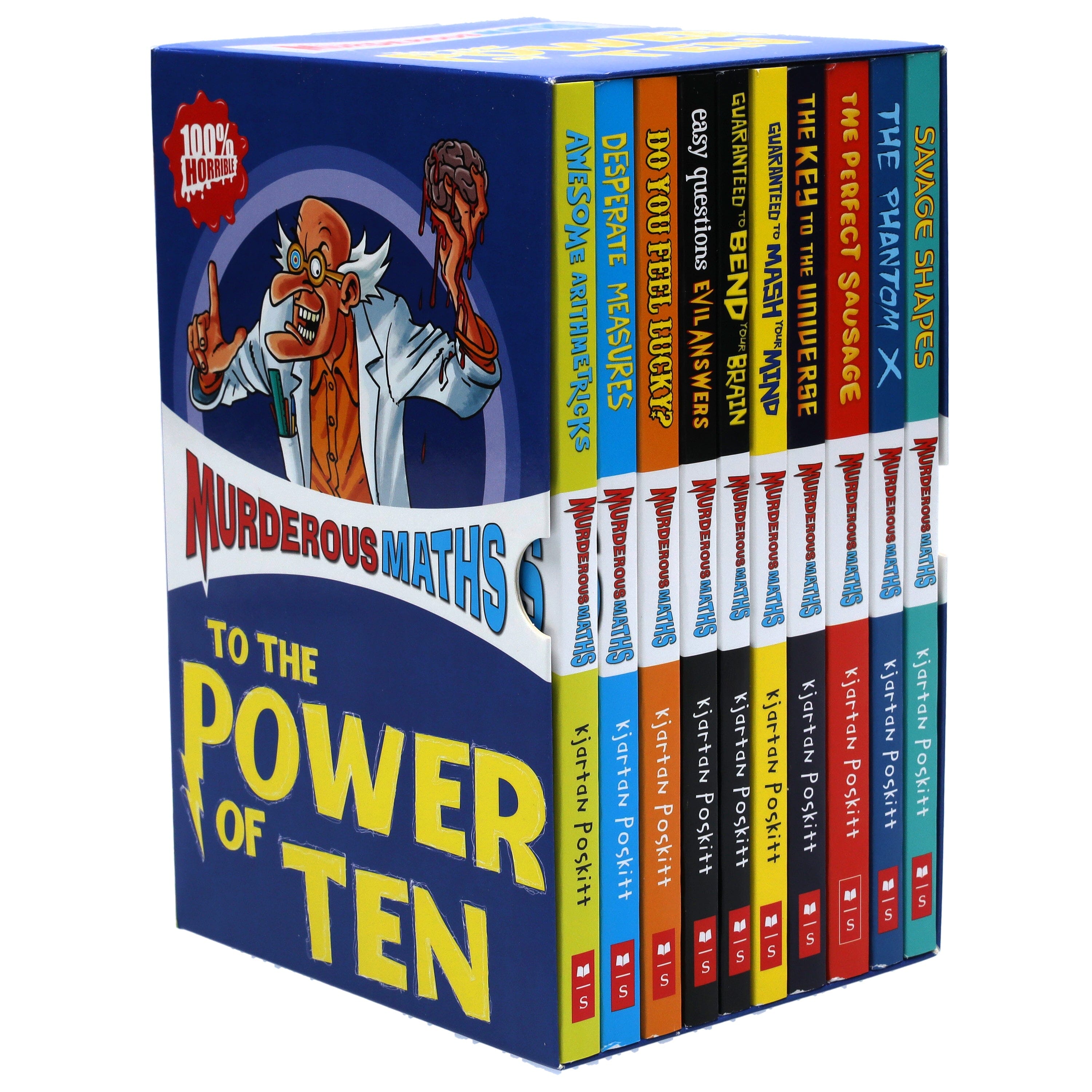 数学 洋書セット Math Books Set Murderous Maths Collection 10 Books Box Set by Kjartan Poskitt