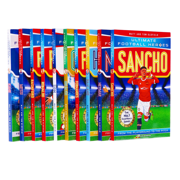 Ultimate Football Heroes Series 1 Collection 10 Books Set By Matt Oldfield, Tom Oldfield - Ages 7+ - Paperback 7-9 Dino Books