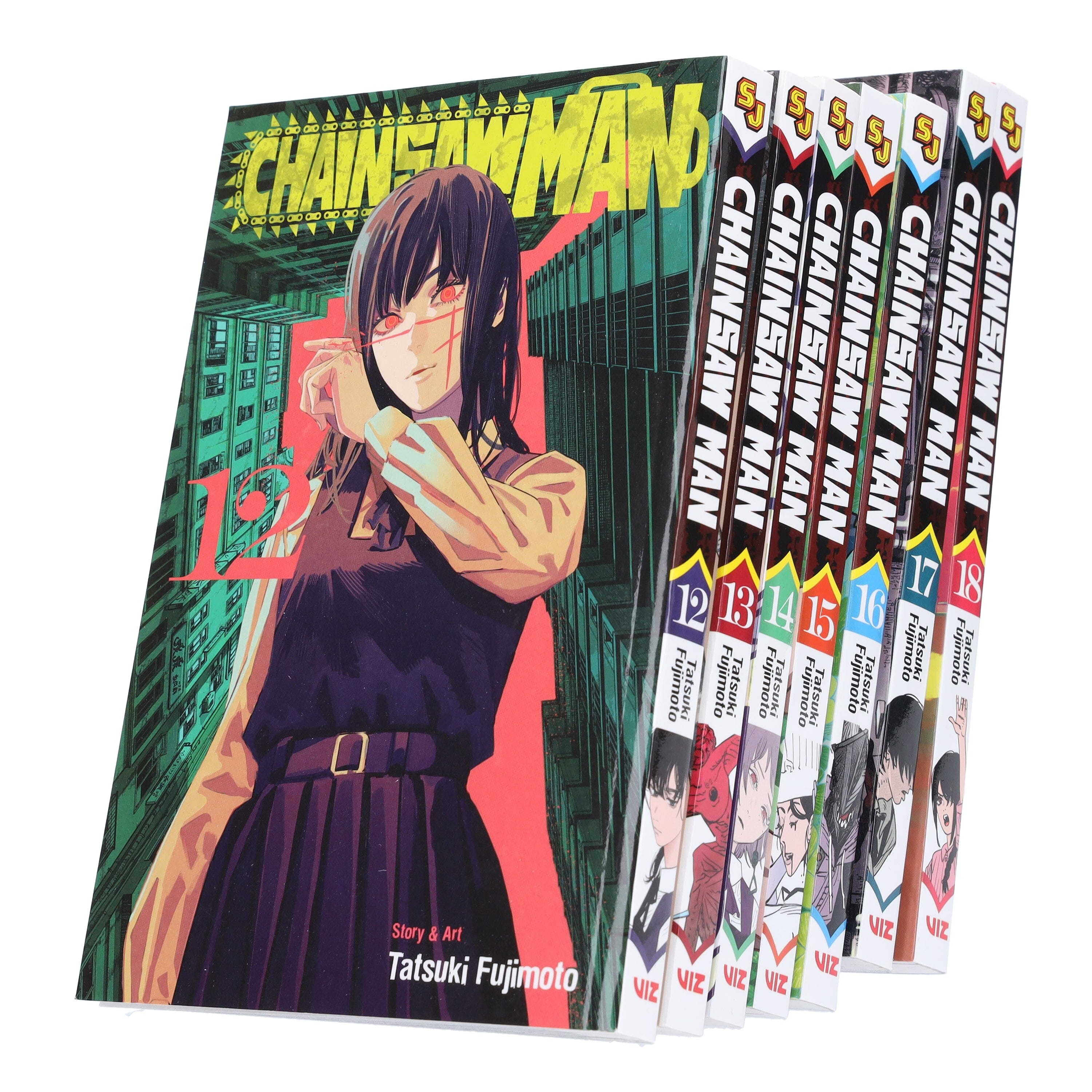 Chainsaw Man Volume 12-18 by Tatsuki Fujimoto: 7 Books Collection