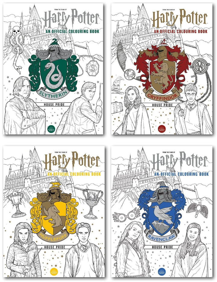 Harry Potter: An Official Colouring 4 Books Collection Set by Various Contributors - Paperback