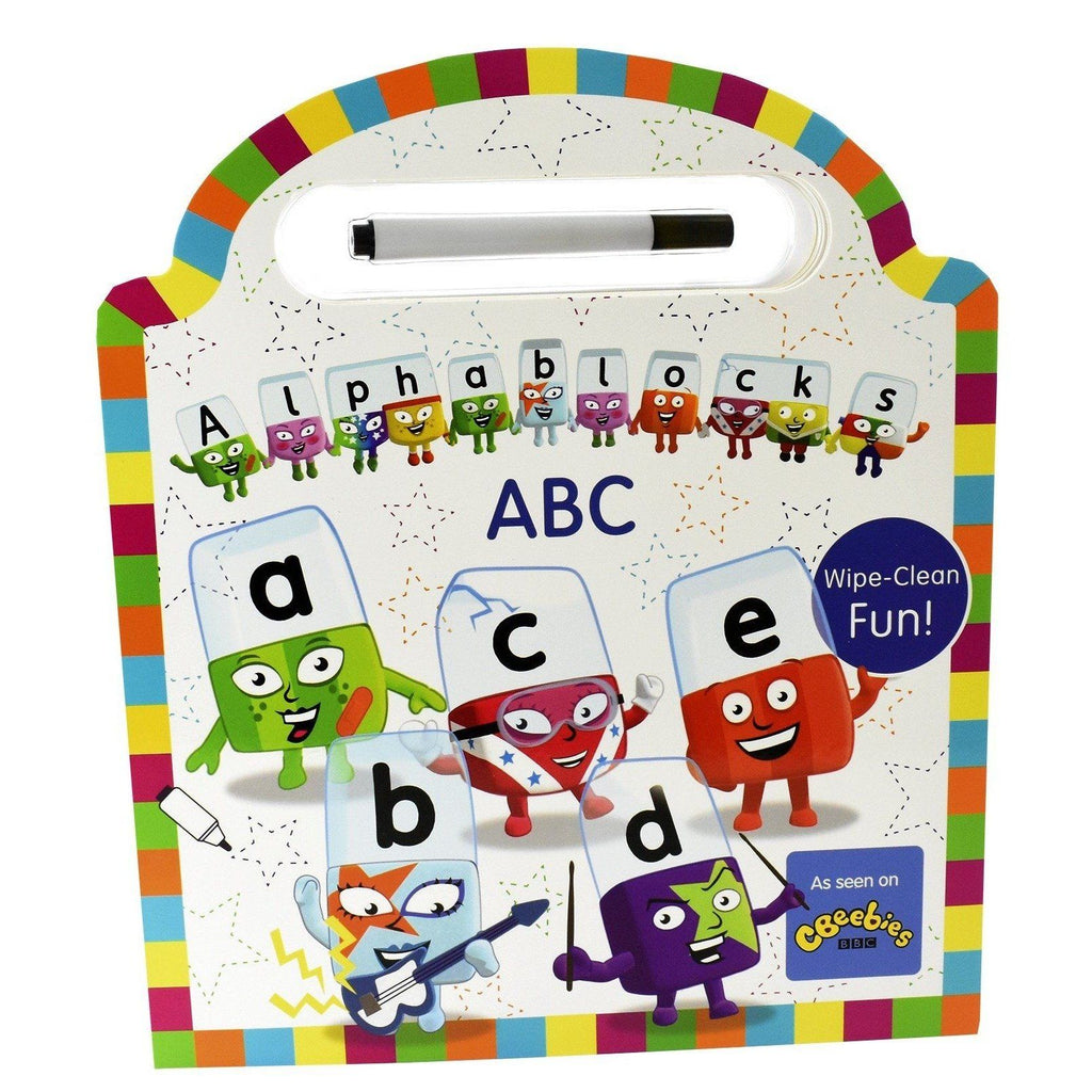 Alphablocks official Wipe Clean ABC - Pen Included Board book