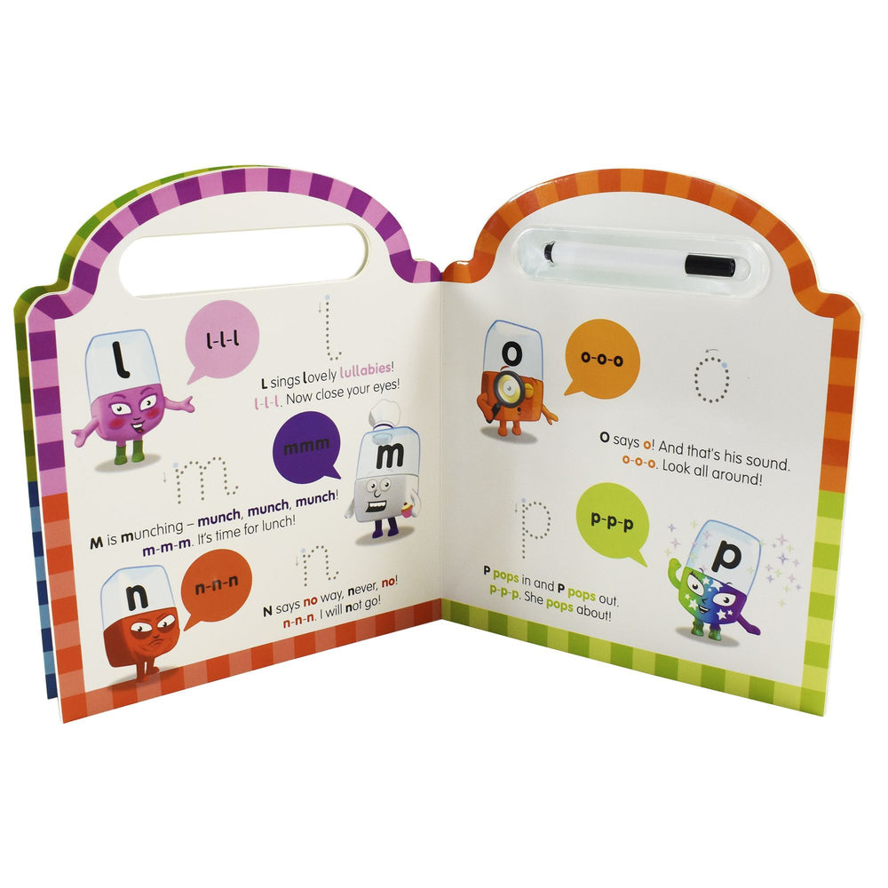 Alphablocks official Wipe Clean ABC - Pen Included Board book - Age 0-5 0-5 Sweet Cherry Publishing
