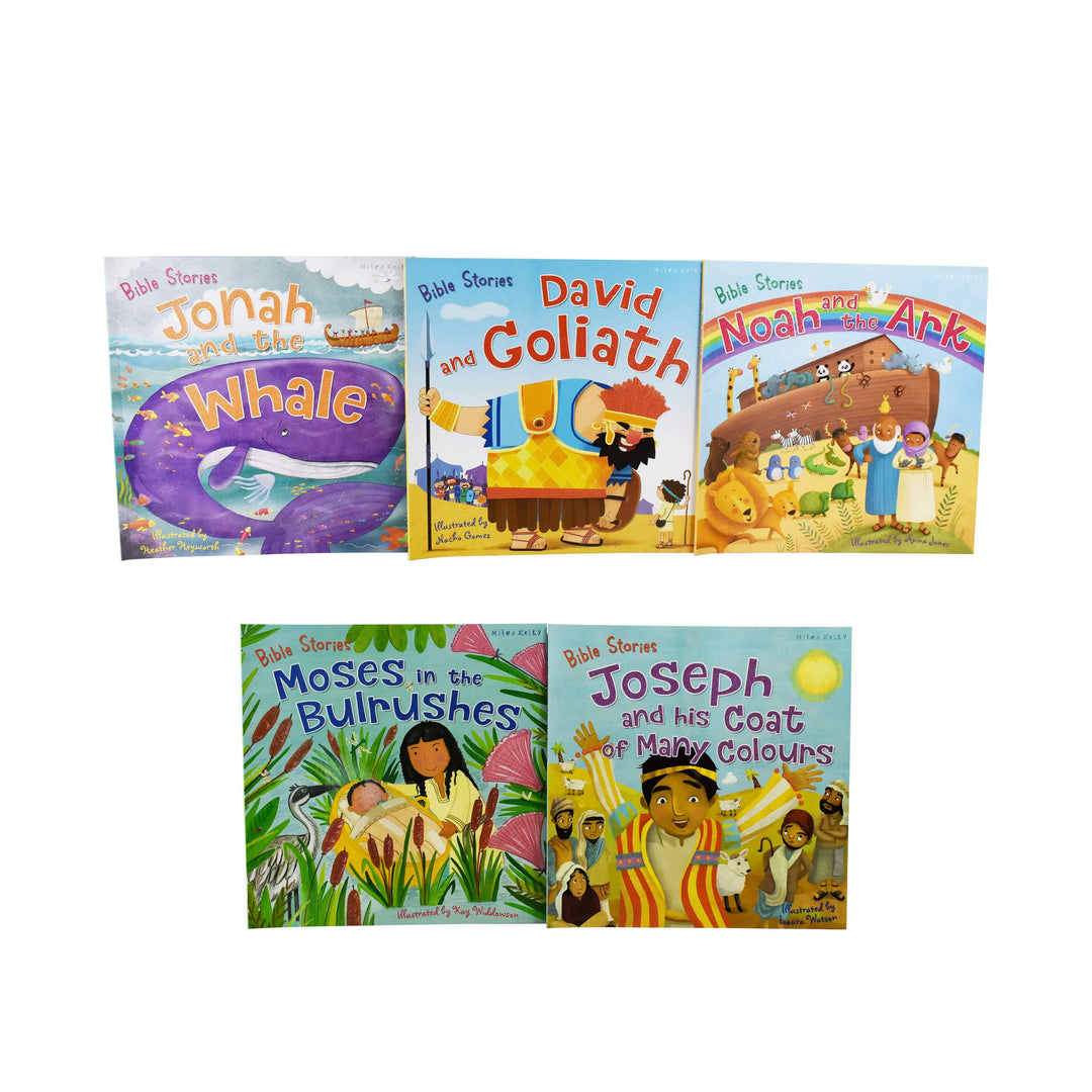 Bible Stories 5 picture Books in a Bag- Paperback 0-5 Miles Kelly Publishing