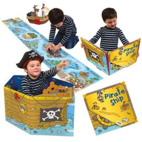 Convertible Pirate Ship By Amy Johnson – Great Value Sit In Pirate Ship, Interactive Playmat & Fun Storybook - Ages 2+ - Board Book