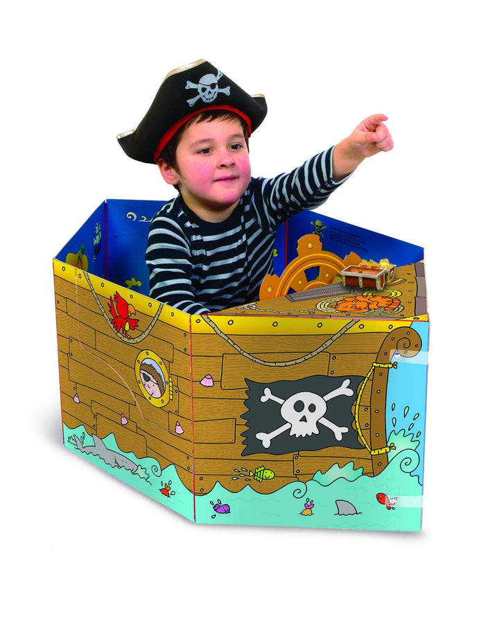 Convertible Pirate Ship By Amy Johnson – Great Value Sit In Pirate Ship, Interactive Playmat & Fun Storybook - Ages 2+ - Board Book