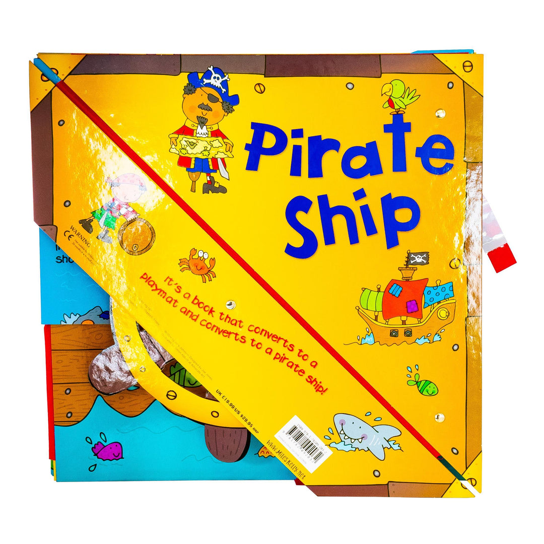 Convertible Pirate Ship By Amy Johnson – Great Value Sit In Pirate Ship, Interactive Playmat & Fun Storybook - Ages 2+ - Board Book