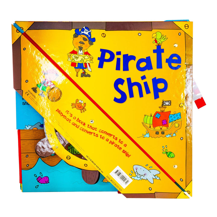 Convertible Pirate Ship By Amy Johnson – Great Value Sit In Pirate Ship, Interactive Playmat & Fun Storybook - Ages 2+ - Board Book